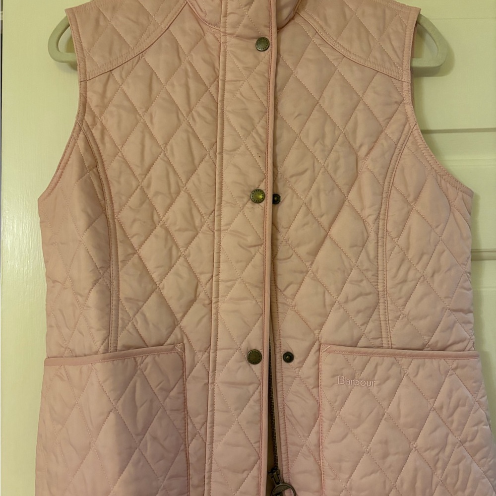 Barbour Women's Light Pink Quilted Vest